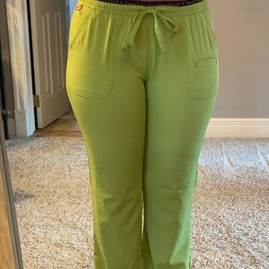 HeartSoul Key Lime Green Small/Regular Scrub Pants